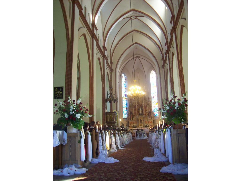 Dekoracja kościoła w Wojkowie
