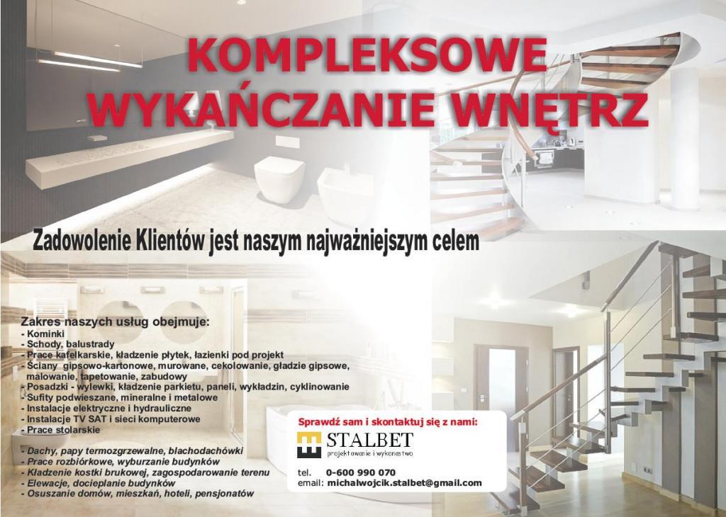 KOMPLEKSOWE WYKAŃCZANIE WNĘTRZ tel 0-600 990 070, Józefosław, mazowieckie