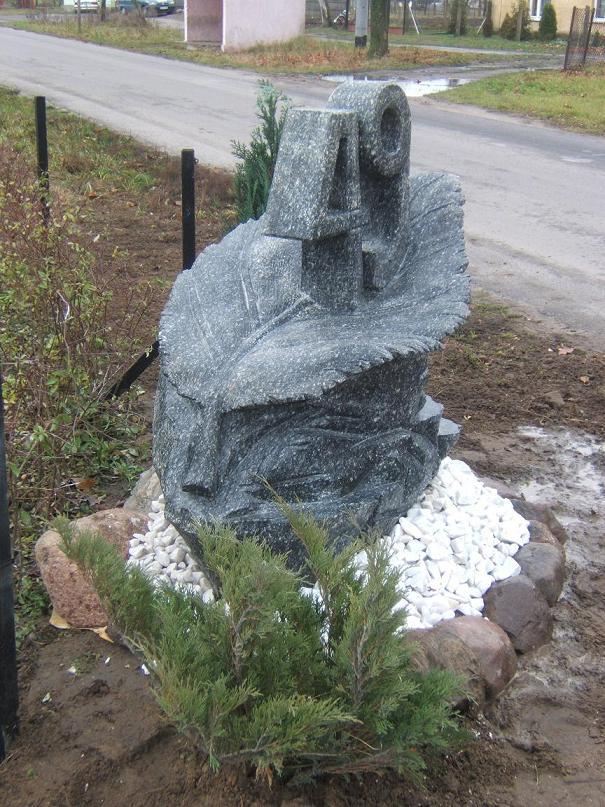 Rzeźba numer domu granit wizytówka, kujawsko-pomorskie