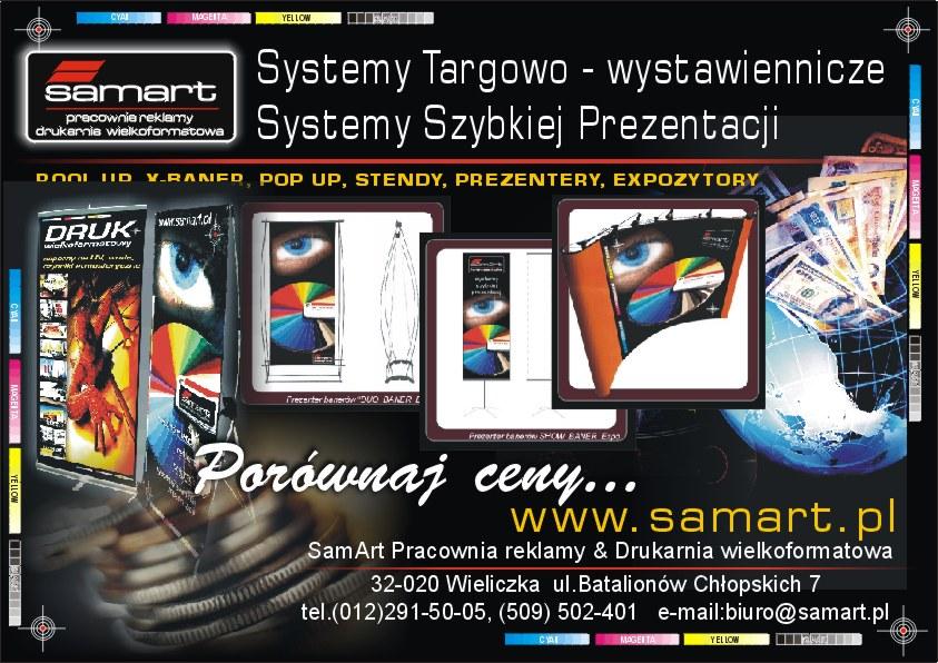 Systemy wystawiennicze__systemy szybkiej prezentacji__Rool Up_X-baner Kraków__www.samart.pl