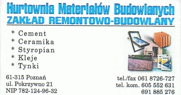 Hurtownia Materiałów Budowlanych Poznań , wielkopolskie