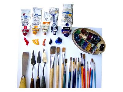 kursy malarstwa - narzędzia - kliknij, aby powiększyć