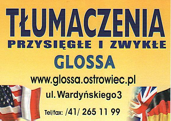 Tłumaczenia GLOSSA