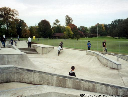 Betonowe skatepark, bez konserwacji