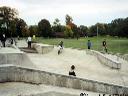 Betonowe skatepark, bez konserwacji