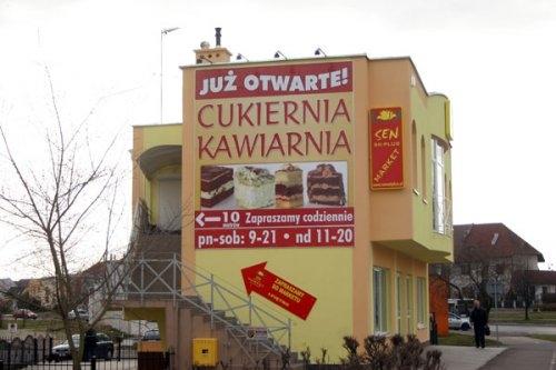 reklama zewnętrzna cukiernia