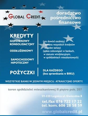 KOMPLEKSOWE POśREDNICTWO FINANSOWE GLOBAL CREDIT