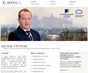 Commercial Union Kraków Grupa AVIVA Michał Cwynar , www.e-aviva.pl
