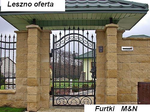 Ogrodzenia  z elementów kutych naturalnie, Leszno, wielkopolskie