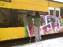 Usuwanie graffiti z pociągu, Koleje Dolnośląskie S.A. Legnica
