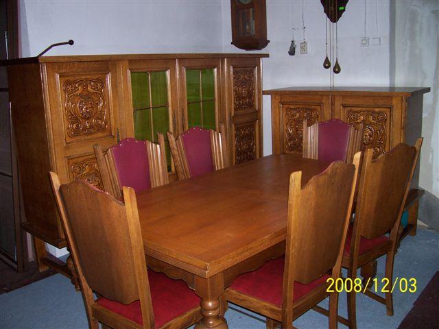 Komplet mebli: komoda-barek-stółrozkładany-6 krzeseł-2500zł