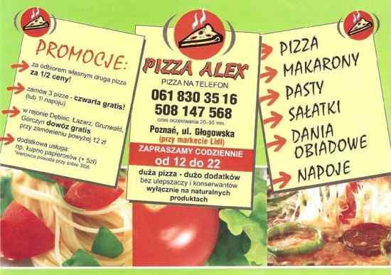 Pizza Alex Poznań, wielkopolskie