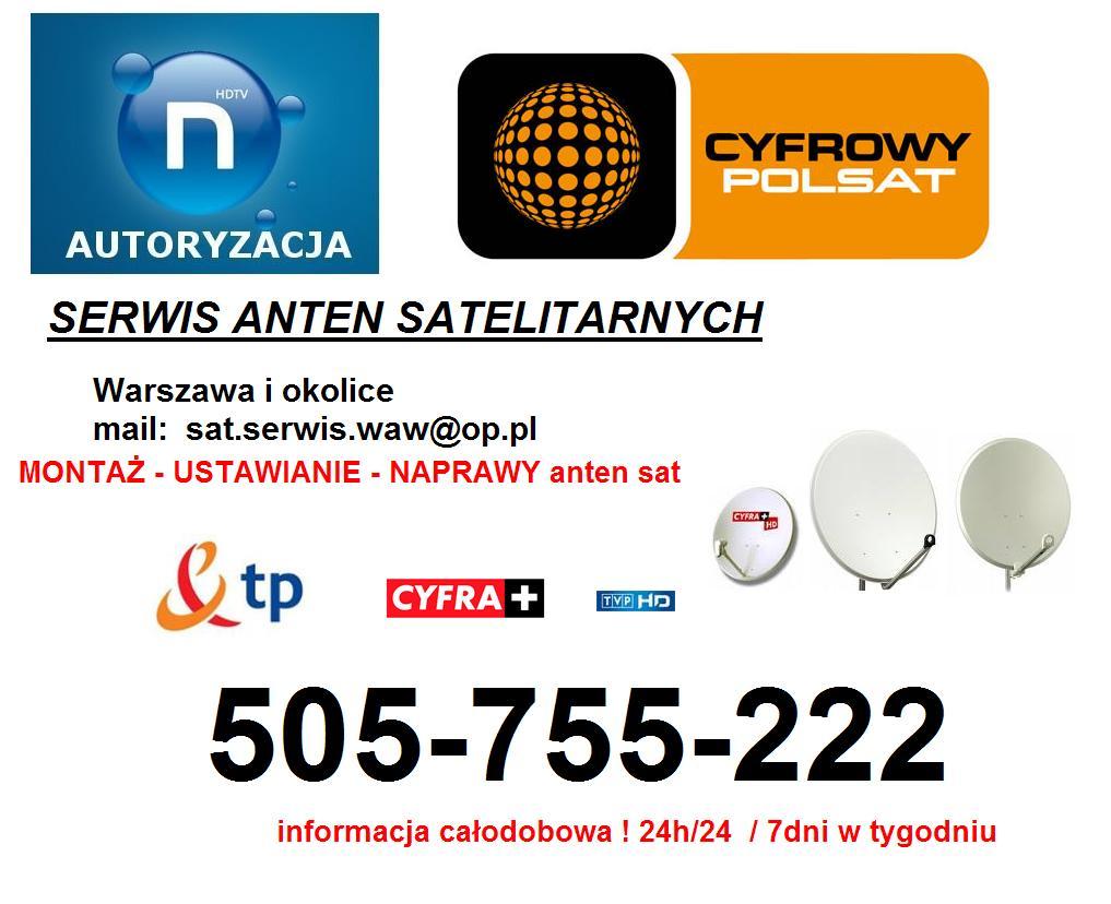 Montaż i ustawianie anten TV SAT - Warszawa 24h, mazowieckie