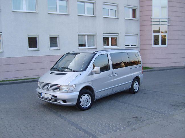 Mercedes Vito: wersja 6/9 osób,wsp.kierownicy,el.szyby i lusterka,klimatyzacja-cena 170/200zł doba