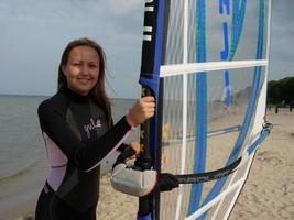 Na fali - szkoła windsurfingu MOkońskiej w Pucku, pomorskie