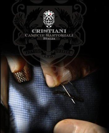 Włoskie koszule męskie szyte ręcznie -Cristiani