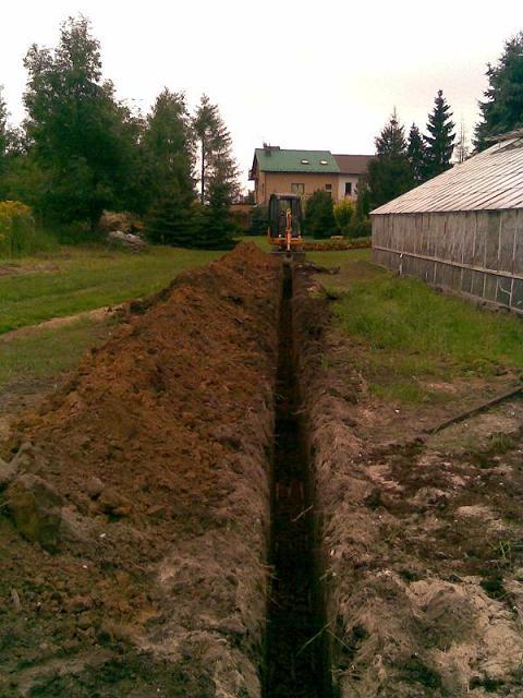 Wykopy, prace ziemne, usługi minikoparką Kraków, Jerzmanowice, małopolskie