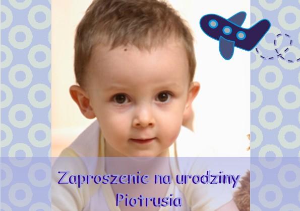 Zaproszenia ze zdjęciem - urodziny - chrzciny 