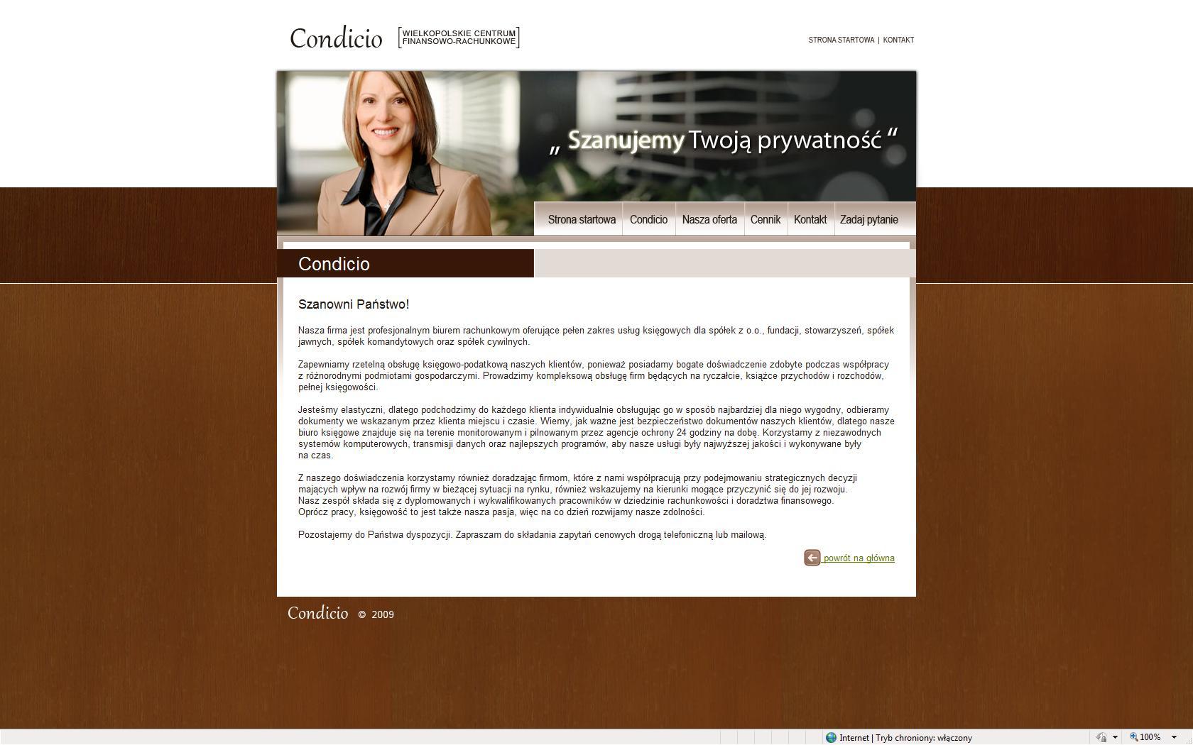 Condicio sp zo.o. Usługi rachunkowe księgowość, Poznań, wielkopolskie