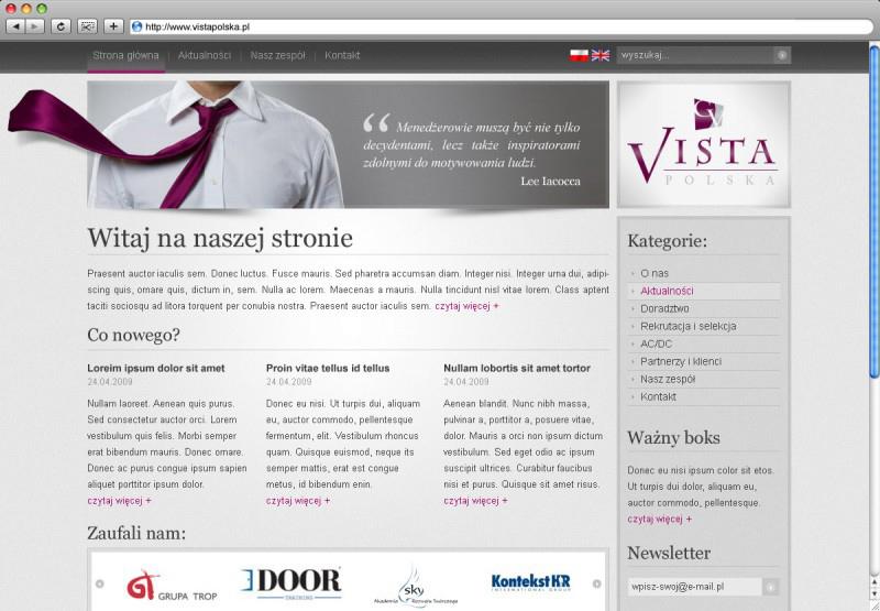 Vista Polska - Przykładowa strona www