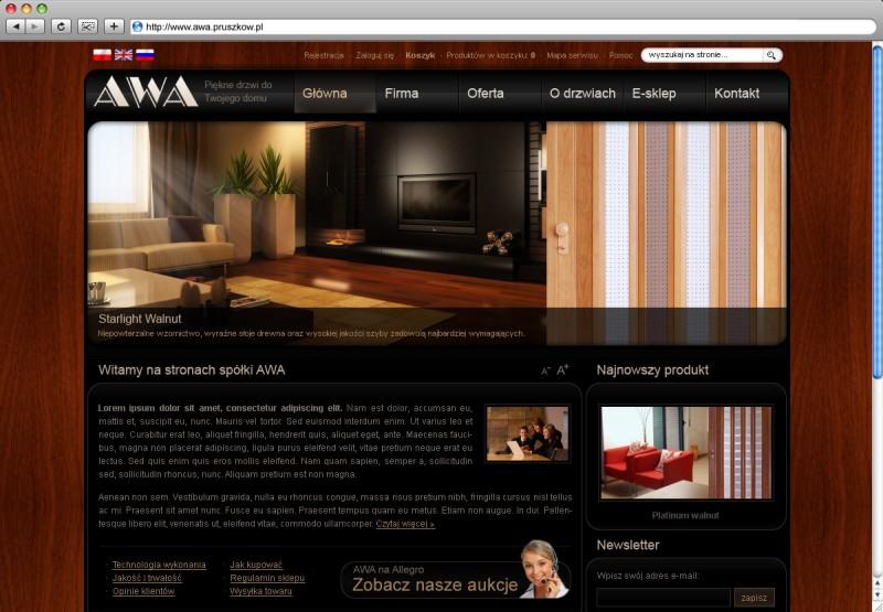 AWA Pruszków - przykładowy sklep internetowy