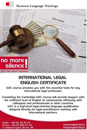 Kurs ILEC - Legal English 1