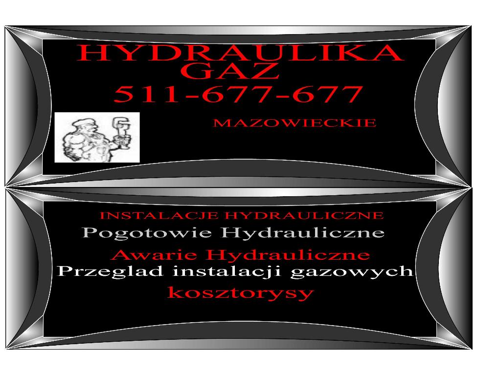 Hydraulika, gaz warszawa i okolice, Warszwa i okolice, mazowieckie