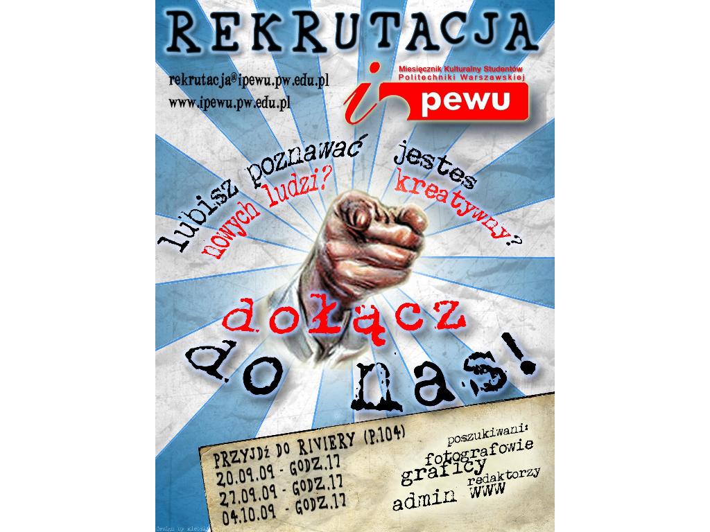 Projekt plakatu ogłoszeniowego