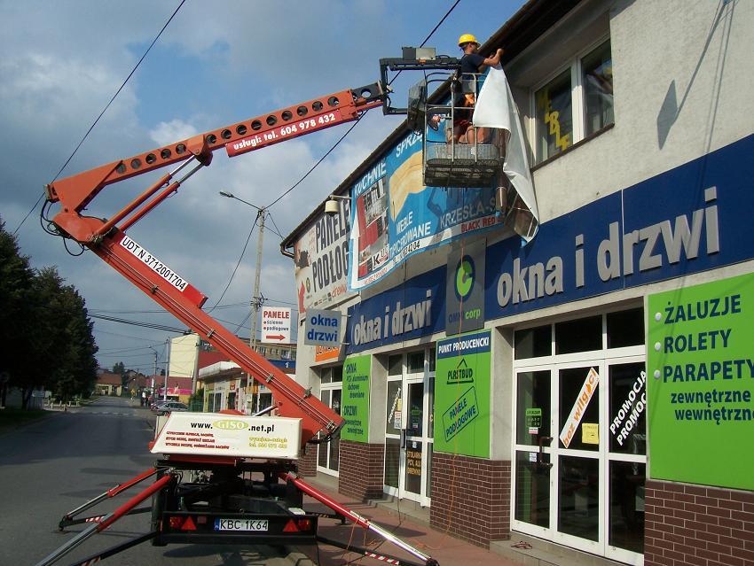 Podnośnik koszowy, wynajem. Usługi zwyżką. , Brzesko, Bochnia, małopolskie