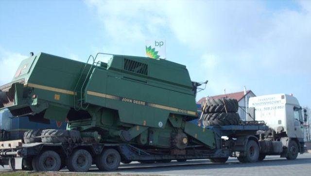 TRANSPORT: claas, dominator, bizon, rekord, john deere 