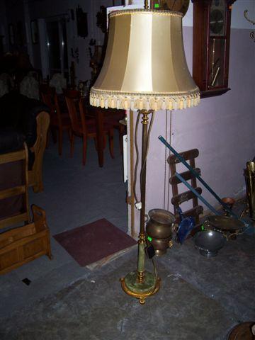 stara lampa z kamieniem i mosiądzem cena 200zł