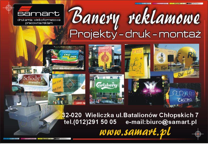 Baner odblaskowy, banery odblaskowe Kraków, druk banerów odblaskowych___www.samart.pl