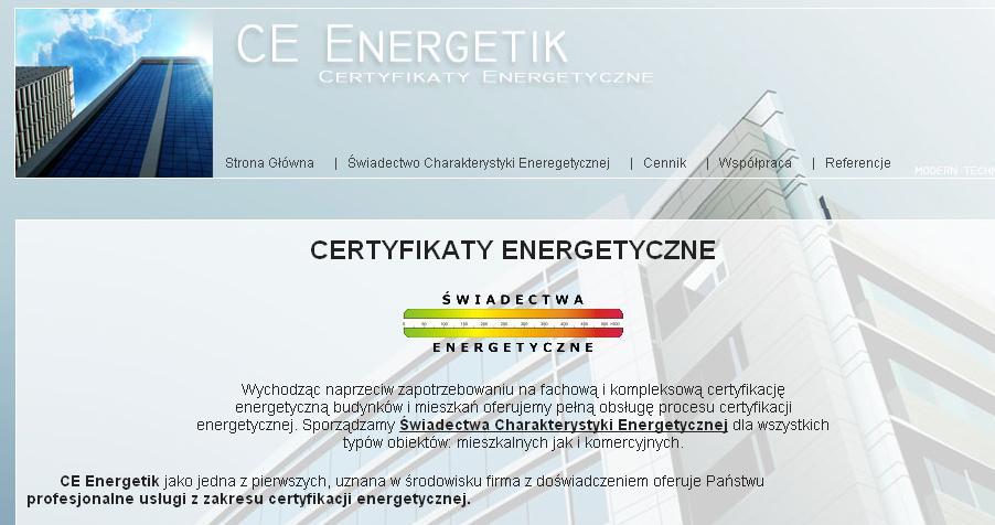 ŚWIADECTWO ENERGETYCZNE, Gorzów Wlkp, Srzelce Kraj, lubuskie