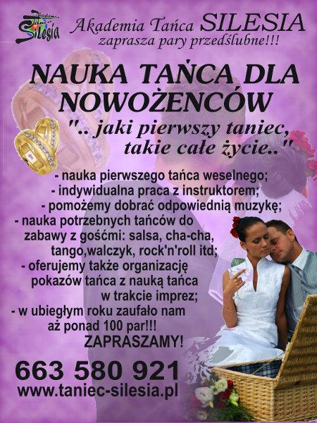 NAUKA PIERWSZEGO TAŃCA www.taniec-silesia.pl, Chorzów, śląskie