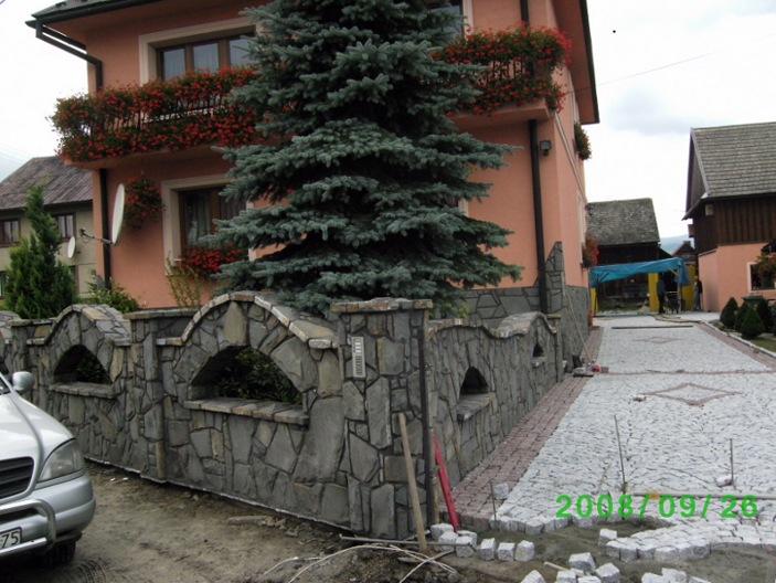 Kamieniarstwo ogrodzenia elewacje z kamienia, Kluszkowce, małopolskie