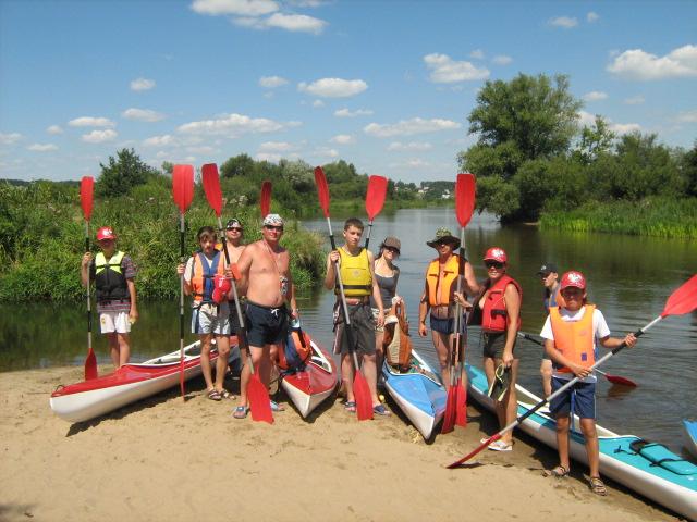 Rodzinny spływ kajakowy Pilicą z Białobrzeg do Warki