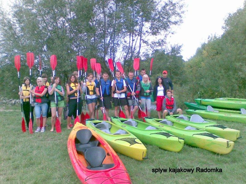 Spływ kajakowy Radomką z Brzózy  do Ryczywołu - 17km w 5h