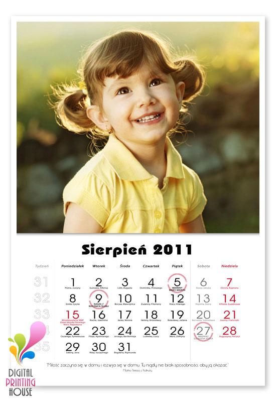 Kalendarz  Angelika - Twoje zdjęcia, daty, opisy, dedykacja