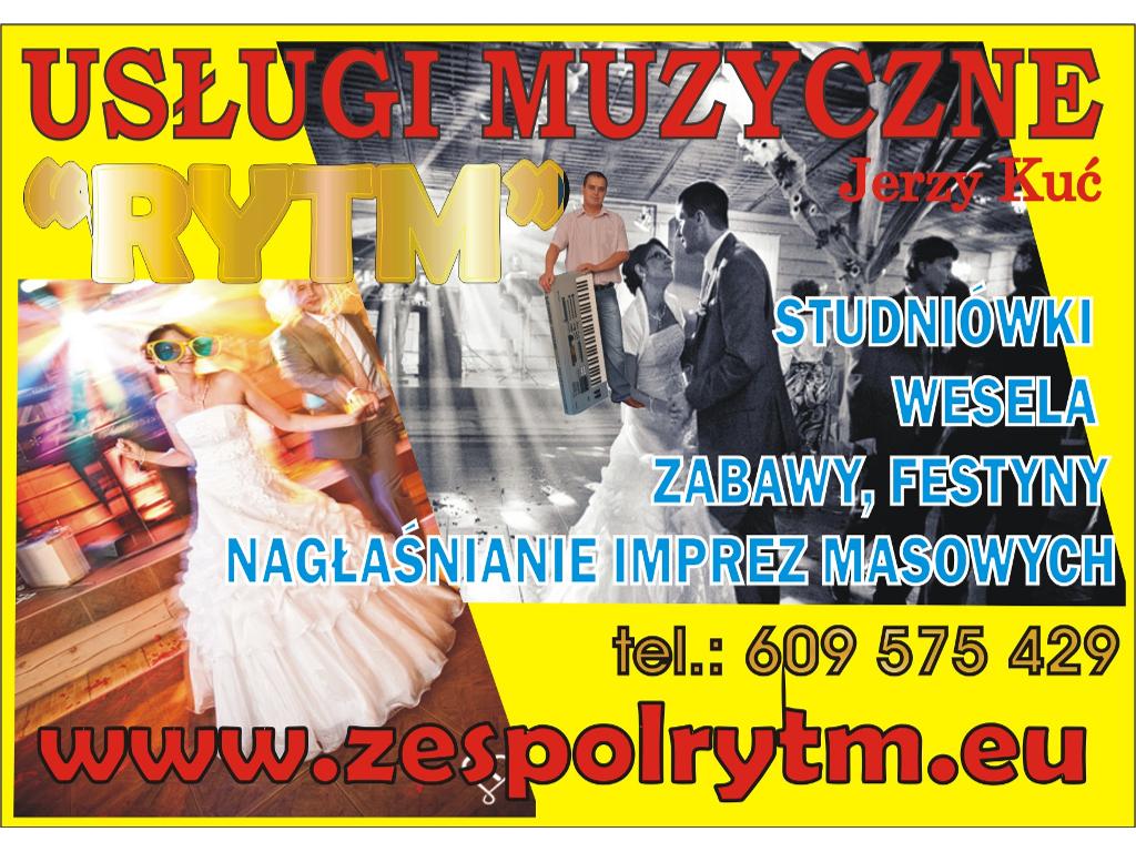 RYTM Zespół Muzyczny - wesela, studniówki, bale, Lublin, Warszawa, Rzeszów, Zamość, okolice, mazowieckie