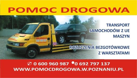 Transport Samochodów Laweta Pomoc Drogowa POZNAŃ, wielkopolskie