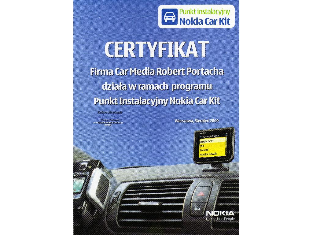 Certyfikat Nokia - uaktualniony