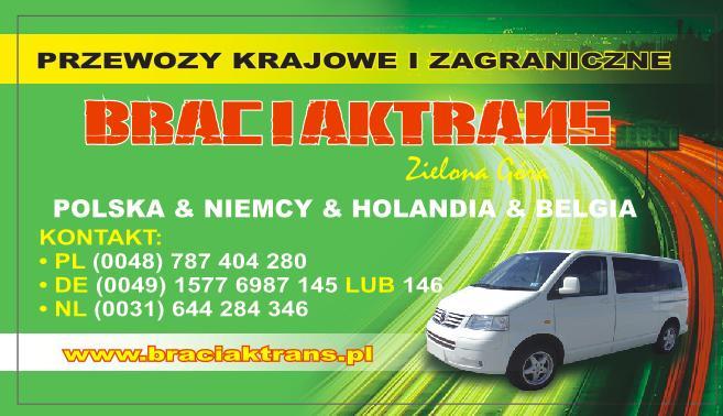 Przewozy osób busem Niemcy Holandia, Zielona Góra, lubuskie