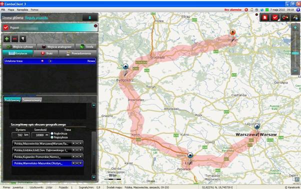 Monitoring GPS, Warszawa, mazowieckie