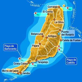 Mapa Fuerteventura