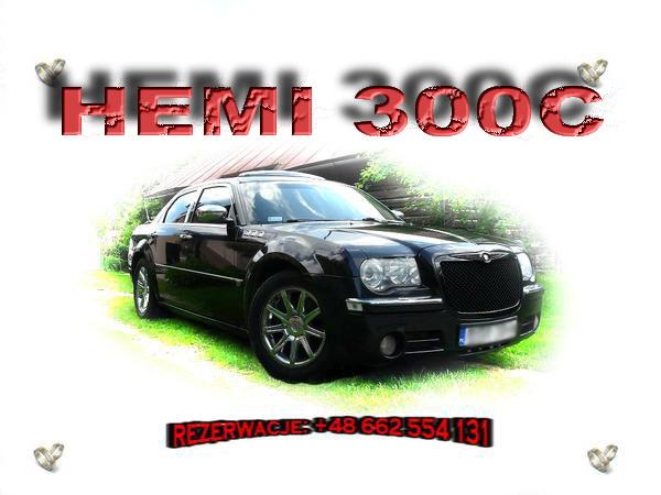 Chryslerem 300C Hemi na ślub, Rzeszów, podkarpackie