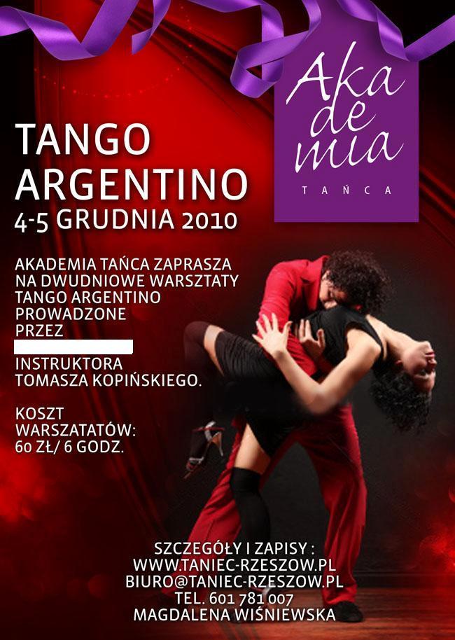 Warsztaty Tango Argentino, 4-5 Grudnia 2010, Rzeszów, podkarpackie