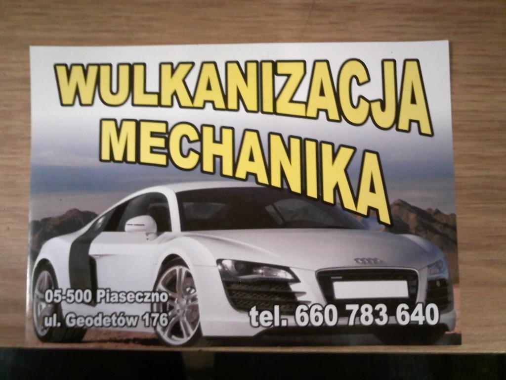 Mechanika Pojazdowa Wulkanizacja-Piaseczno, mazowieckie