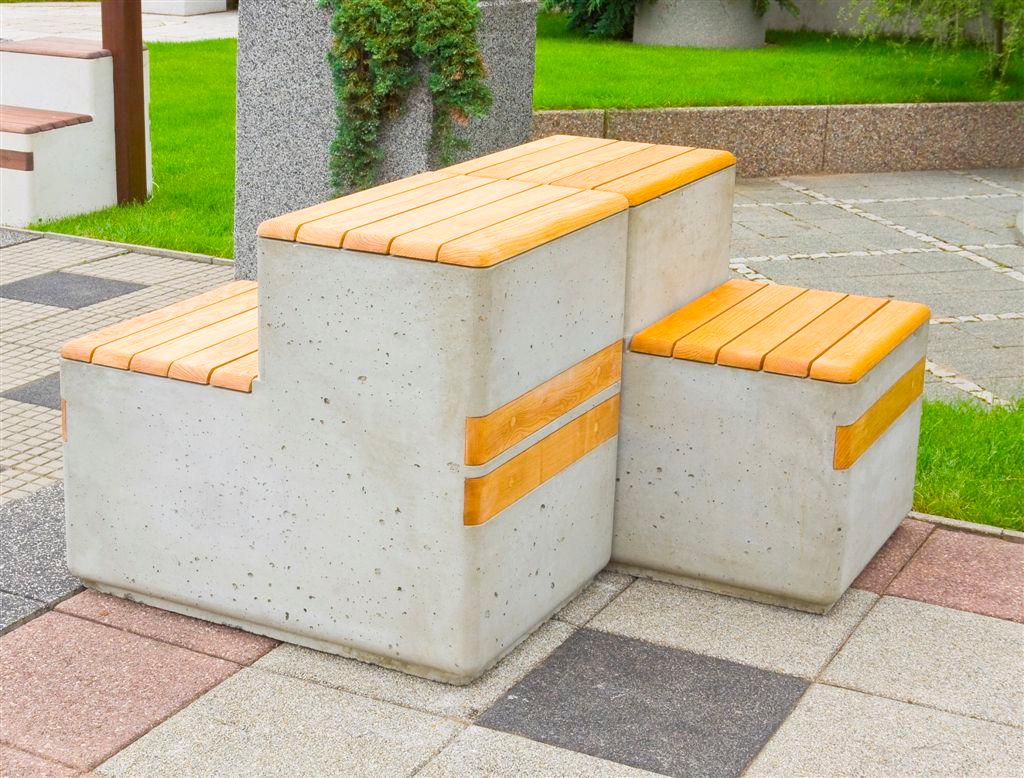 siedzisko z betonu architektonicznego