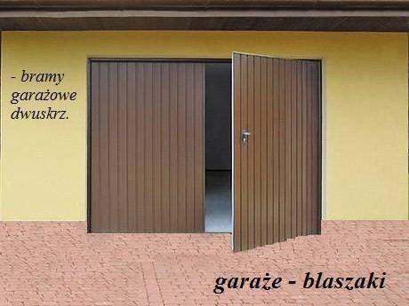 BRAMY GARAŻOWE UCHYLNE I DWUSK- GARAŻE BLASZANE, GDAŃSK, pomorskie