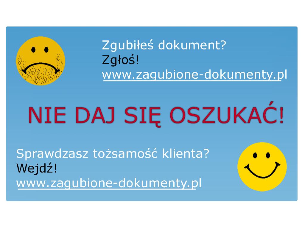 Www.zagubionedokumenty.pl, Cała Polska
